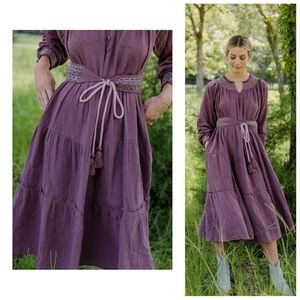 Baybala Lucy Midi Dress in Vintage Wine Size Small